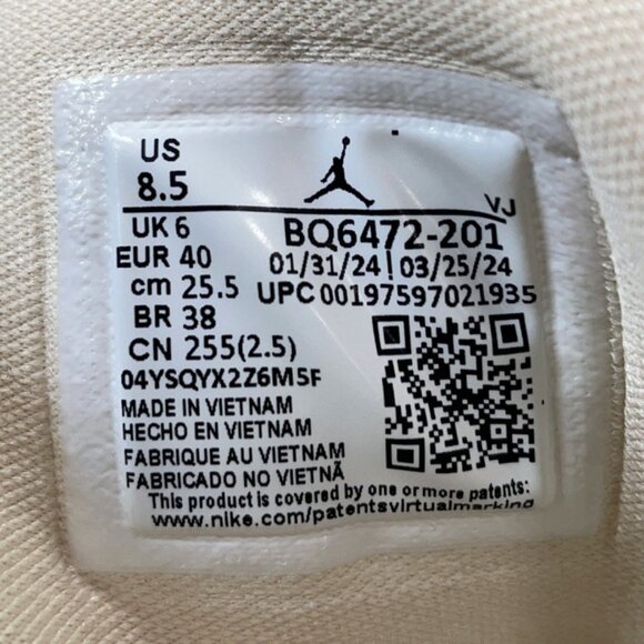 Air Jordan 1 Mid Legend Legend Light Brown Sail Muslin Sneakers - Picture 12 of 12